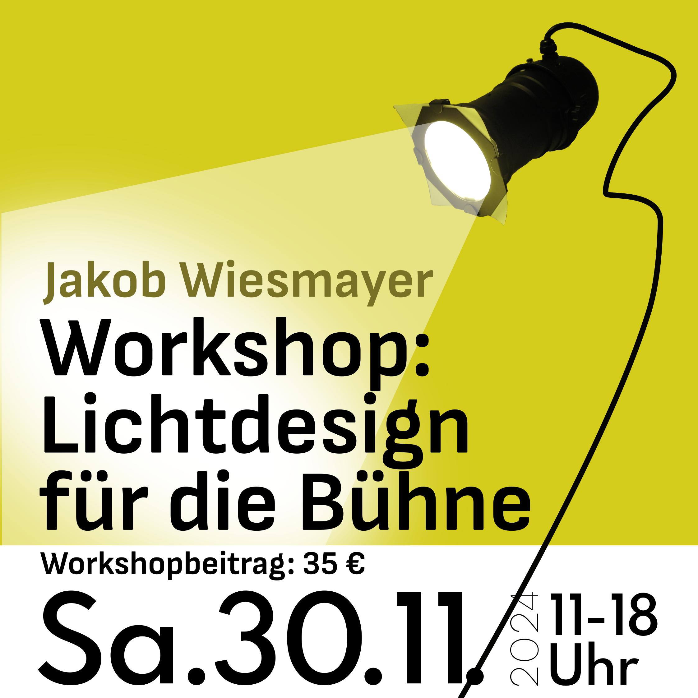 Sa, 30.11.24 | Workshop: Lichtdesign für die Bühne