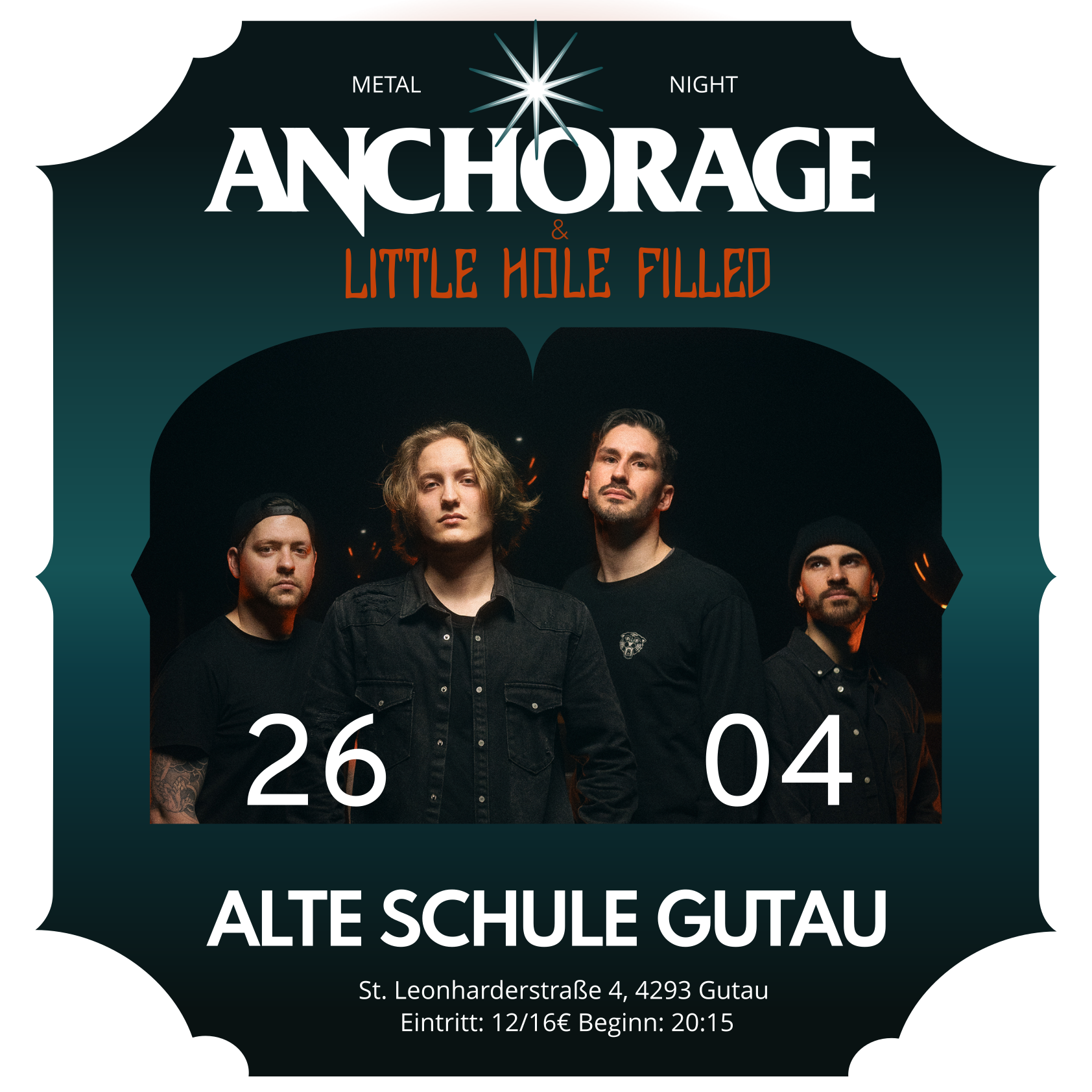 Sa, 26.4. | Konzert: Anchorage / Little Hole Filled