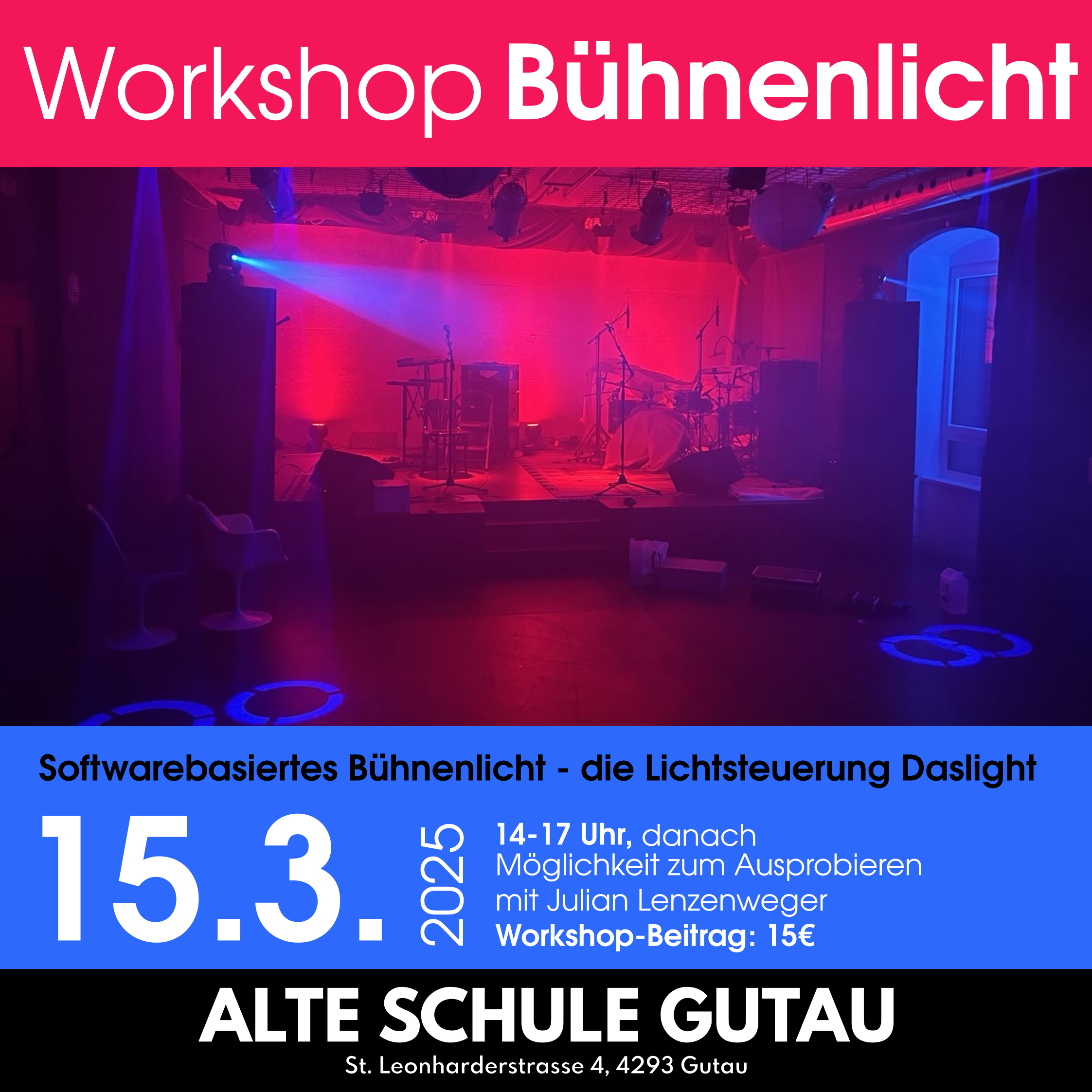 Sa, 15.3. | Workshop: Bühnenlicht